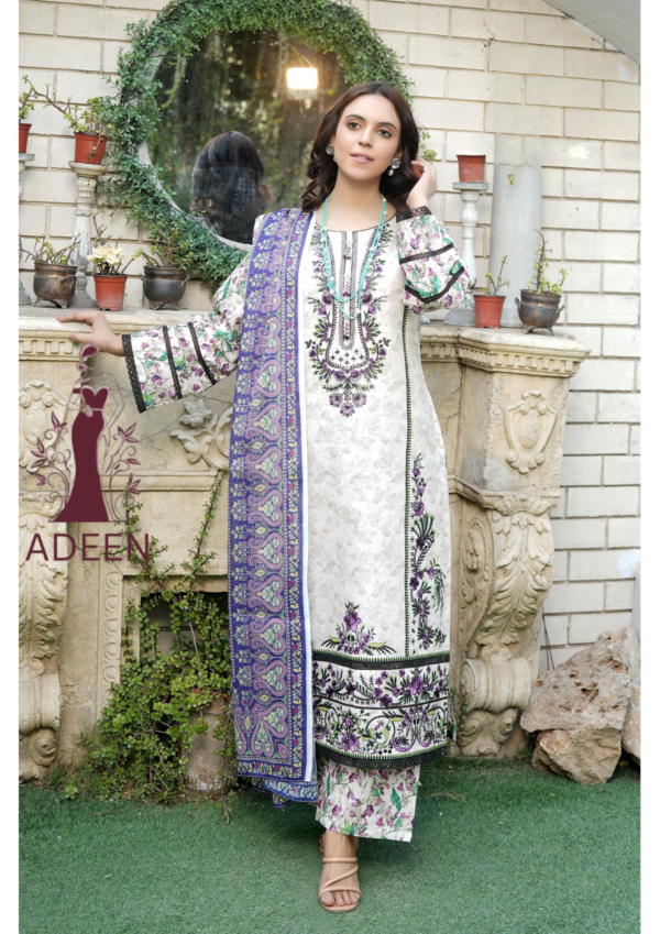 Embroidered - Lawn 3pcs - Image 2