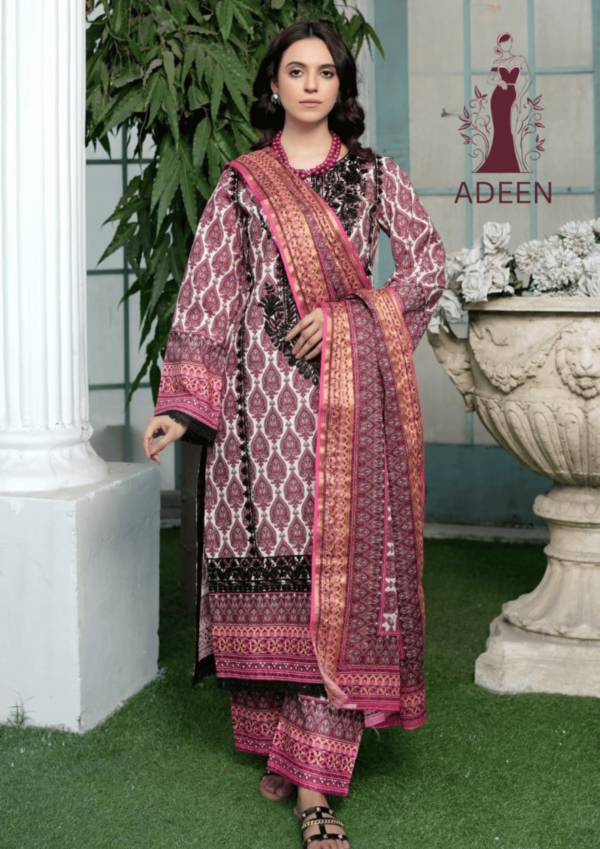 3-Piece Lawn Suit – Embroidered