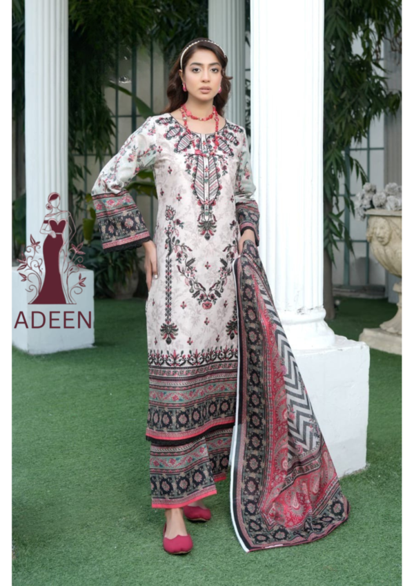 Embroidered - Lawn 3pcs
