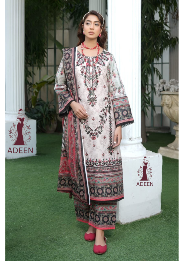 Embroidered - Lawn 3pcs - Image 6