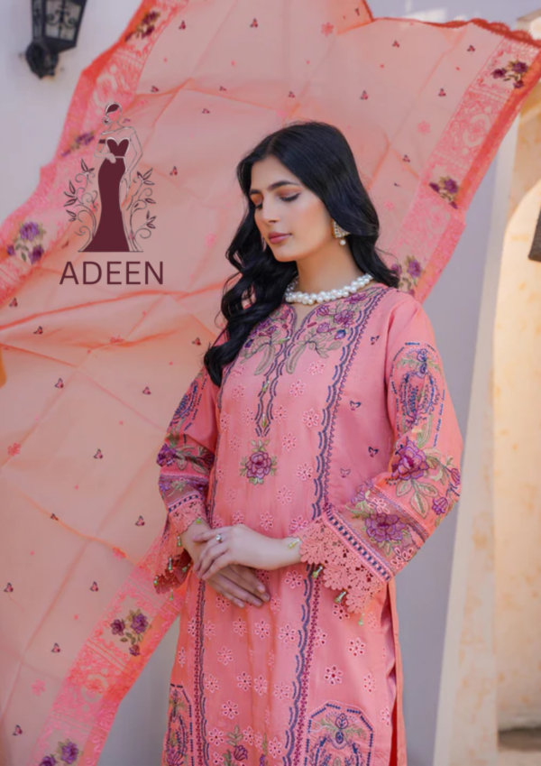 Embroidered - Lawn 3pcs - Image 3