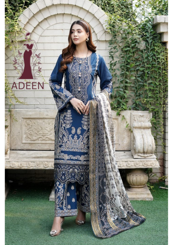 Embroidered - Lawn 3pcs - Image 3