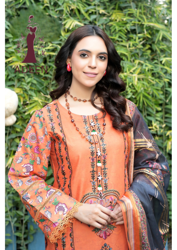 Embroidered - Lawn 3pcs - Image 4