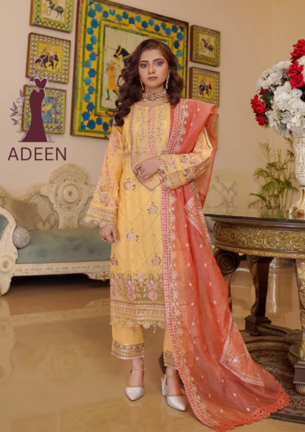 Embroidered - Lawn 3pcs - Image 3