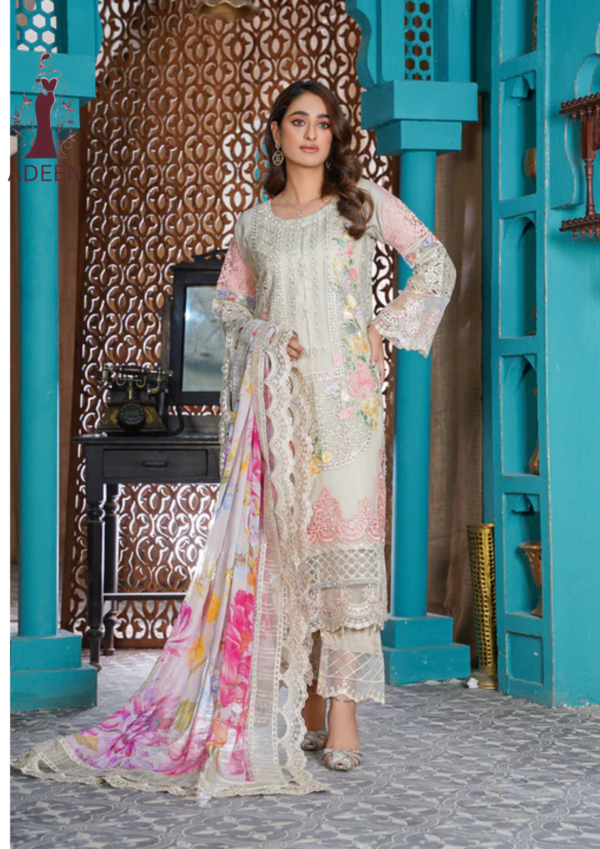 Embroidered - Lawn 3pcs