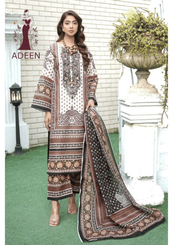 Embroidered -Lawn 3pcs - Image 7