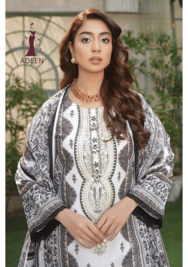Embroidered - Lawn 3pcs - Image 3