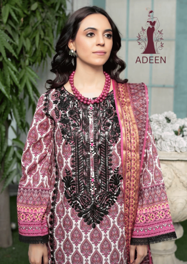 3-Piece Lawn Suit – Embroidered - Image 3