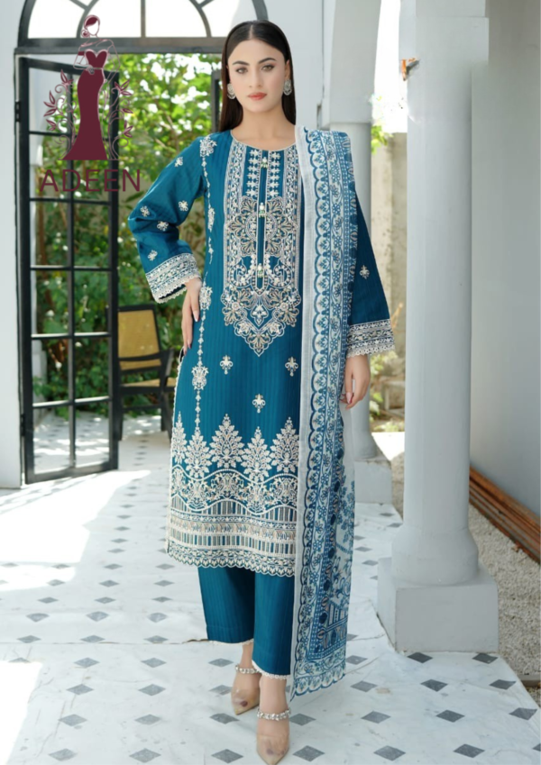 Embroidered - Lawn 3pcs - Image 5